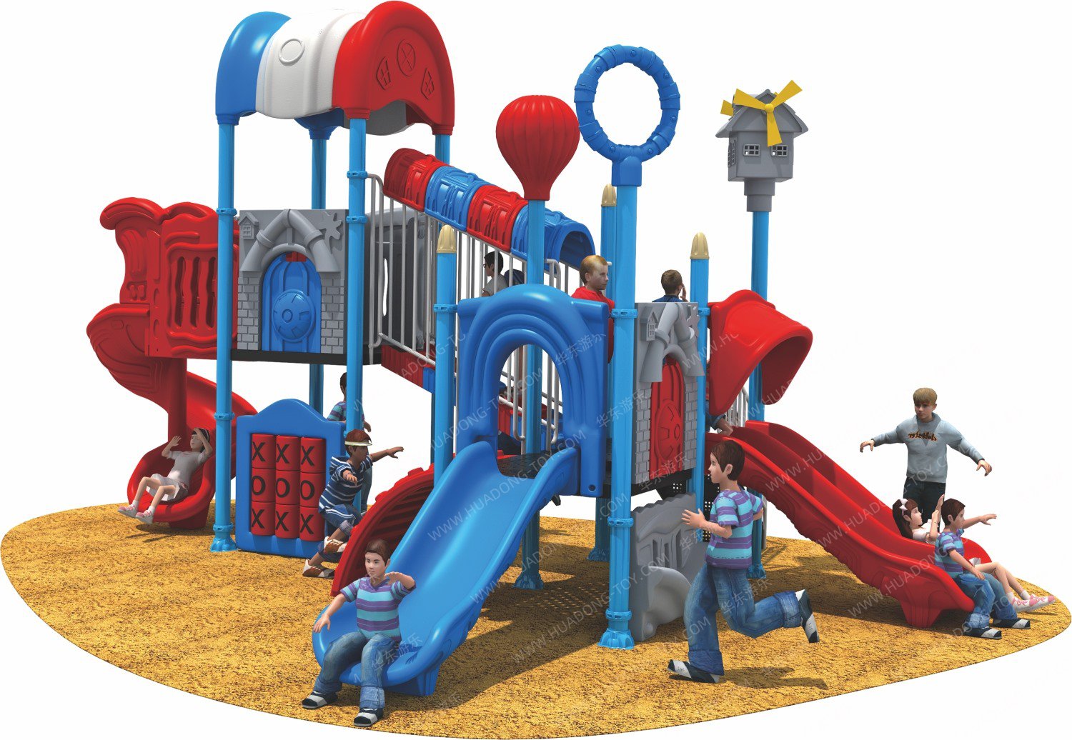 天空小屋戶(hù)外滑梯	HD-HBS