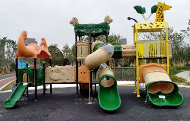小區公園動(dòng)物系列滑梯組合