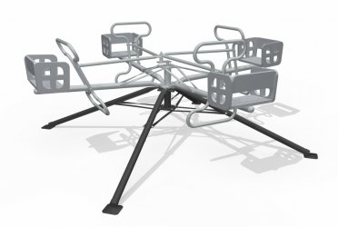 多位手動(dòng)飛行訓練器旋轉