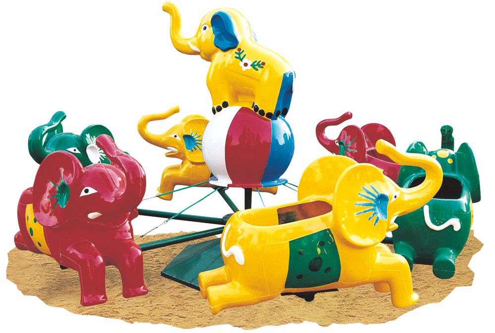 旋轉樂(lè )園 立大象六座轉椅