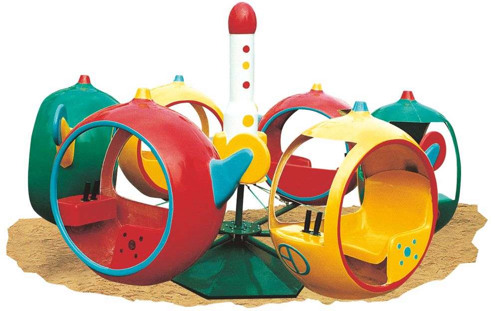 旋轉樂(lè )園 導彈小飛機帶網(wǎng)