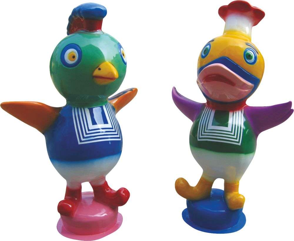 玻璃鋼產(chǎn)品 小鴨，小雞迎