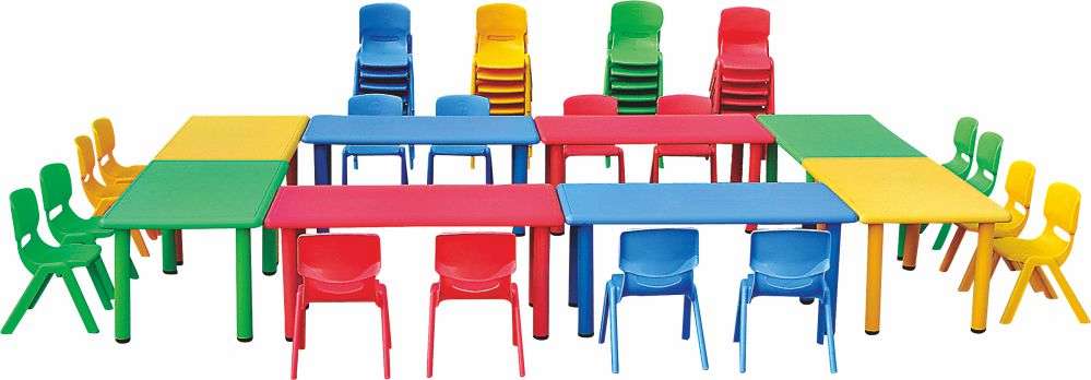 幼兒園桌椅 人體工學(xué)長(cháng)方